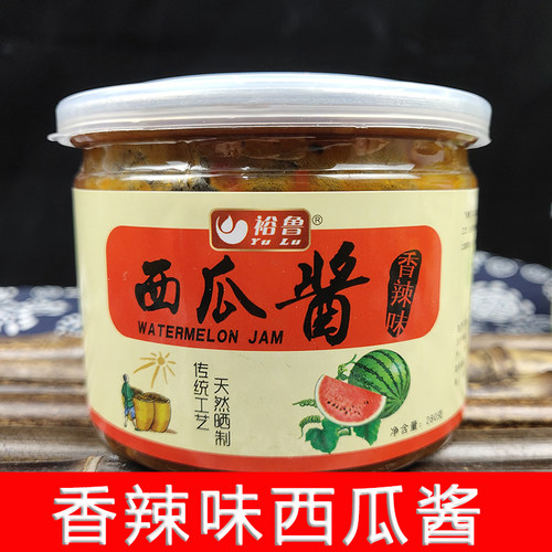 菏泽正宗西瓜酱豆舌尖美食下饭菜传统工艺黄豆西瓜酱豆280克×3瓶 - 图1