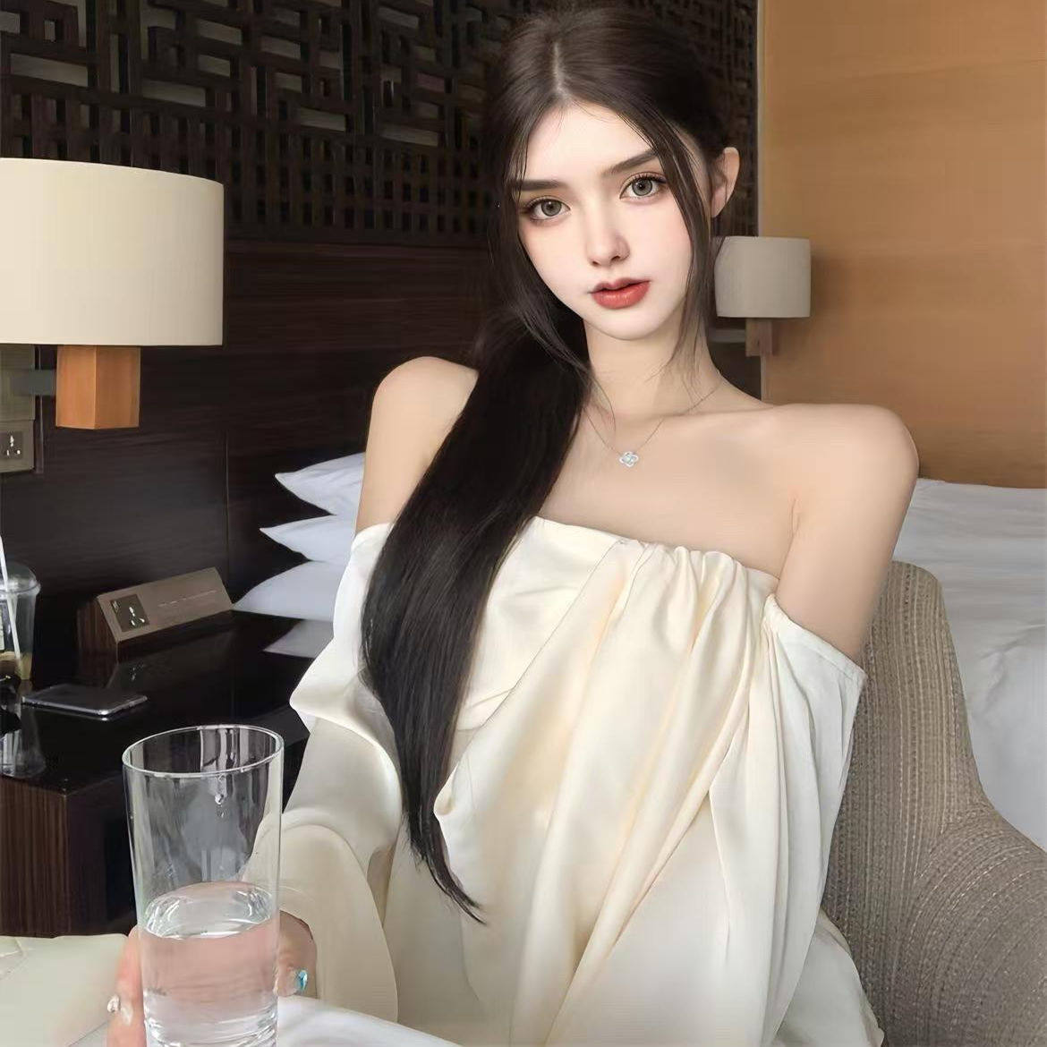 一字肩紫色套装女秋季新款高级感气质名媛上衣高腰阔腿裤两件套装,淘宝优惠券,粉丝福利购,淘宝优惠卷