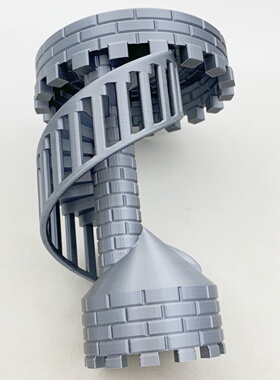 3D打印网红摆地摊同款骰子塔城堡楼梯模型家居个性装饰摆件玩具