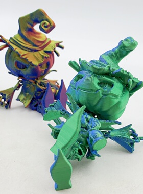 跨境新品3D打印创意恐怖南瓜模型万圣节家居装饰摆件儿童整蛊玩具