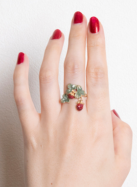 Palnartpoc小众设计野莓戒指