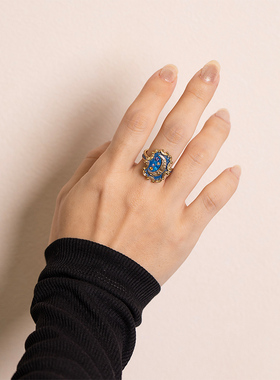 palnartpoc黄铜合金可调节戒指