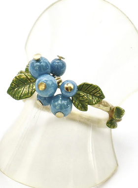 palnartpoc蓝莓夏季女立体戒指