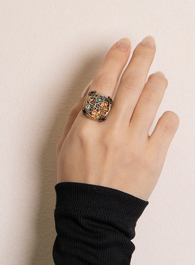 palnartpoc黄铜合金可动戒指