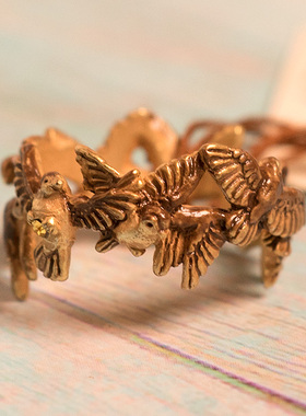 palnartpoc麻雀原创女动物胸针