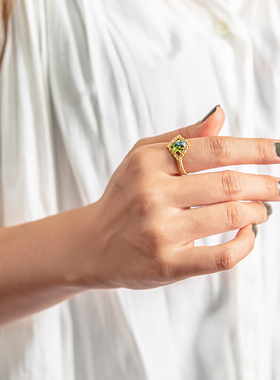 palnartpoc蓝铃花女日常戒指