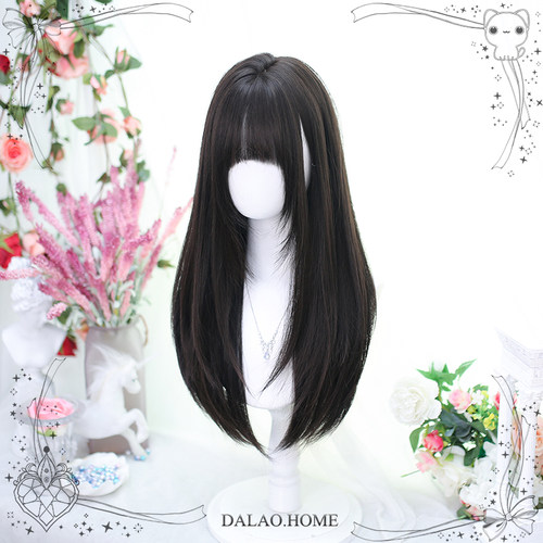 大佬家假发Lolita全头套女「2624」黑长直二次元网红同款日系长发 - 图2