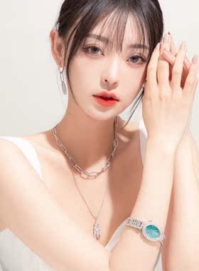 abyb缥缈小众设计感双层叠戴项链