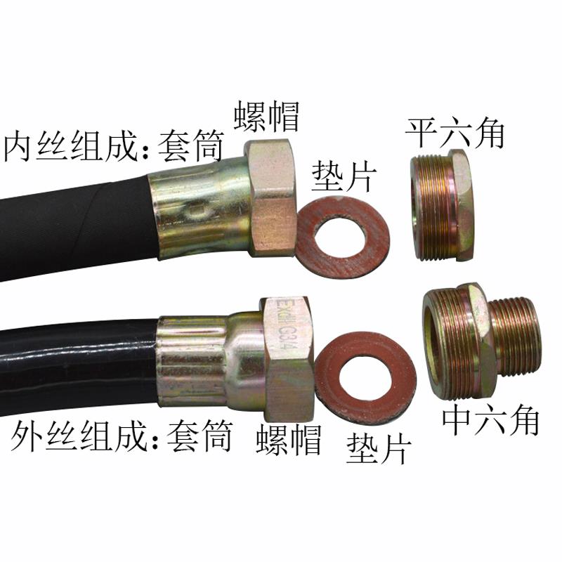 防爆挠性连接软管不锈钢金属管M20*1.5NPT螺纹接头定制穿线连接管 - 图3