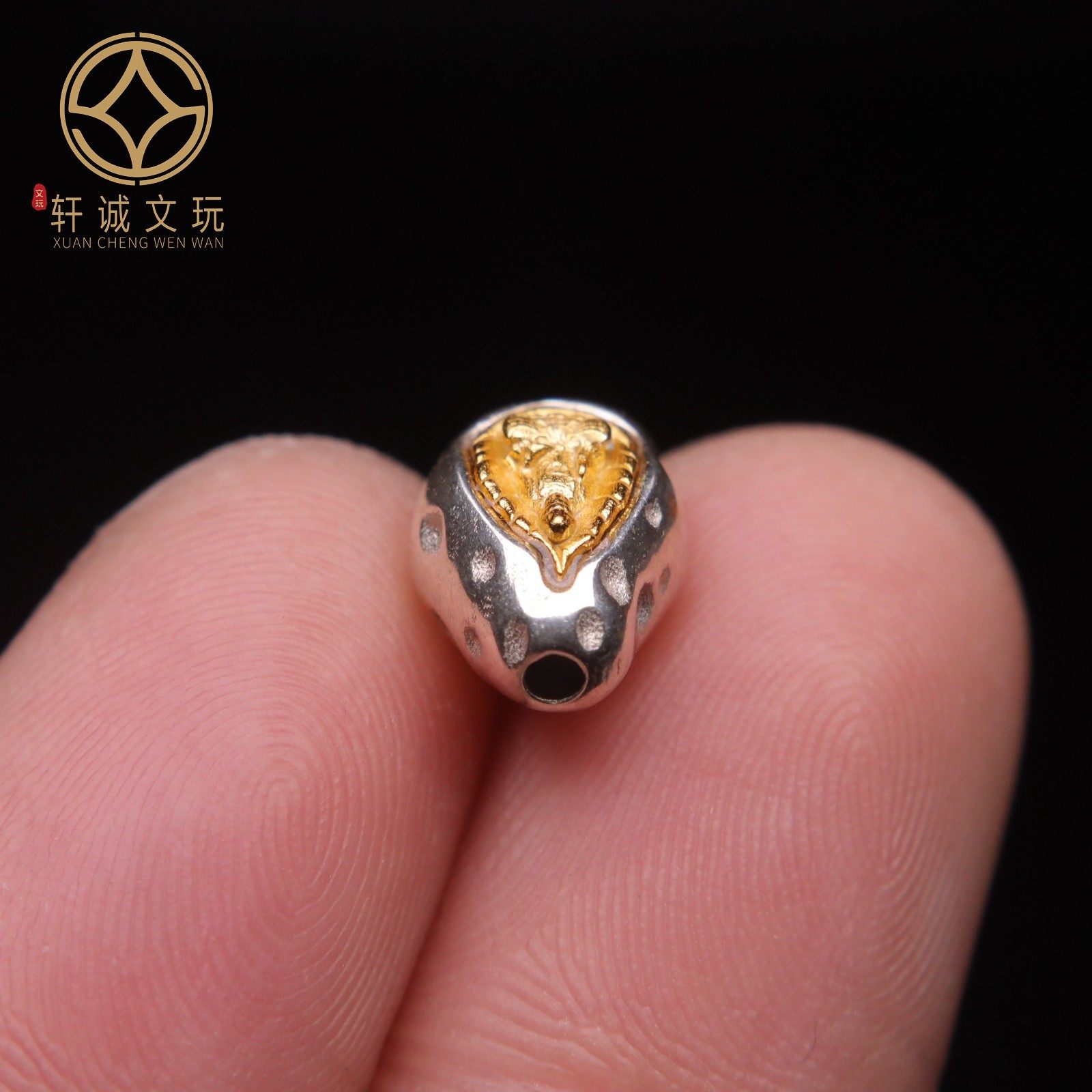 原创925银镀金观音菩萨桶珠腰珠隔珠手工串珠编绳diy文玩配饰,淘宝优惠券,粉丝福利购,淘宝优惠卷