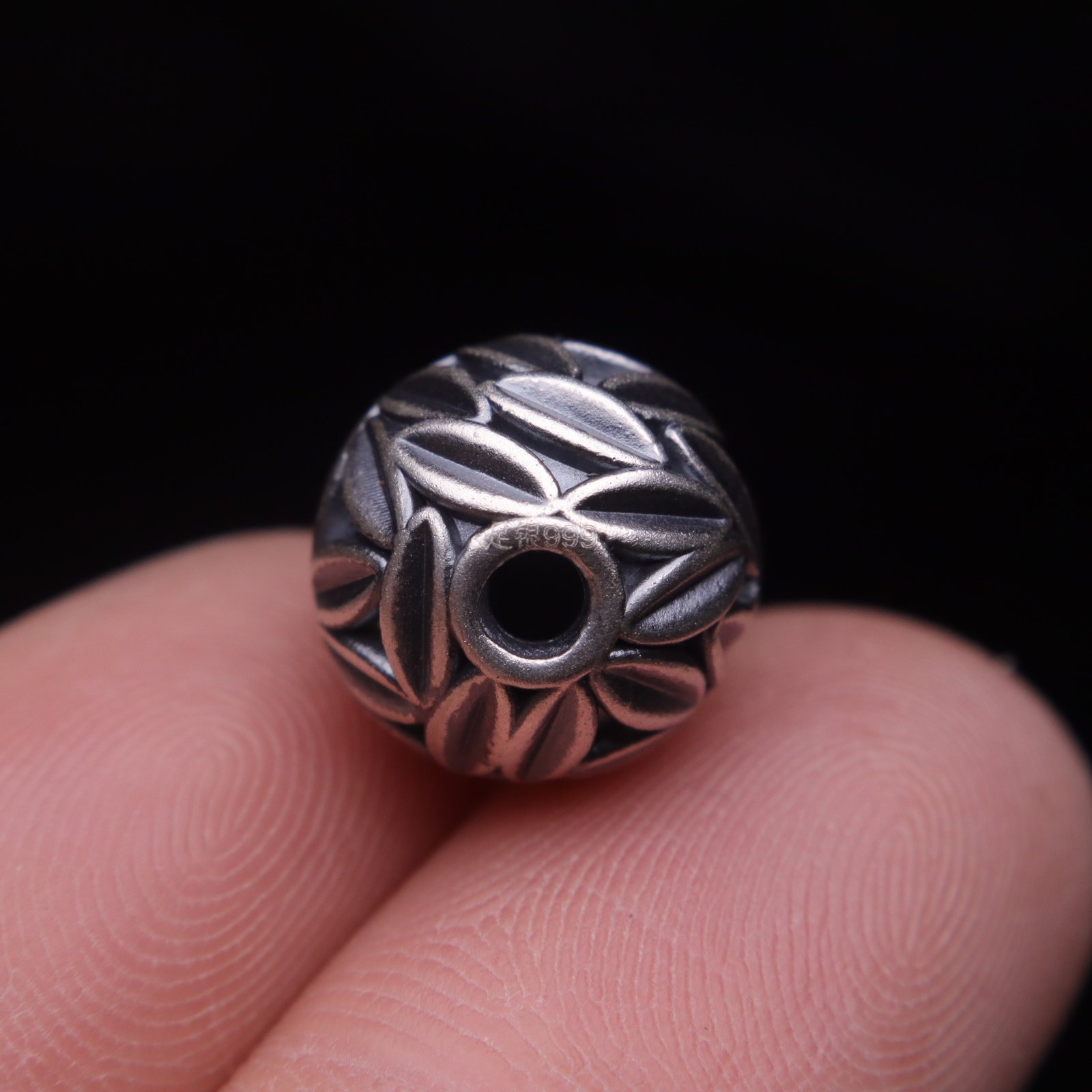 原创足银999百花珠顶腰珠隔珠菩提手串手工串珠编绳diy文玩配饰,淘宝优惠券,粉丝福利购,淘宝优惠卷