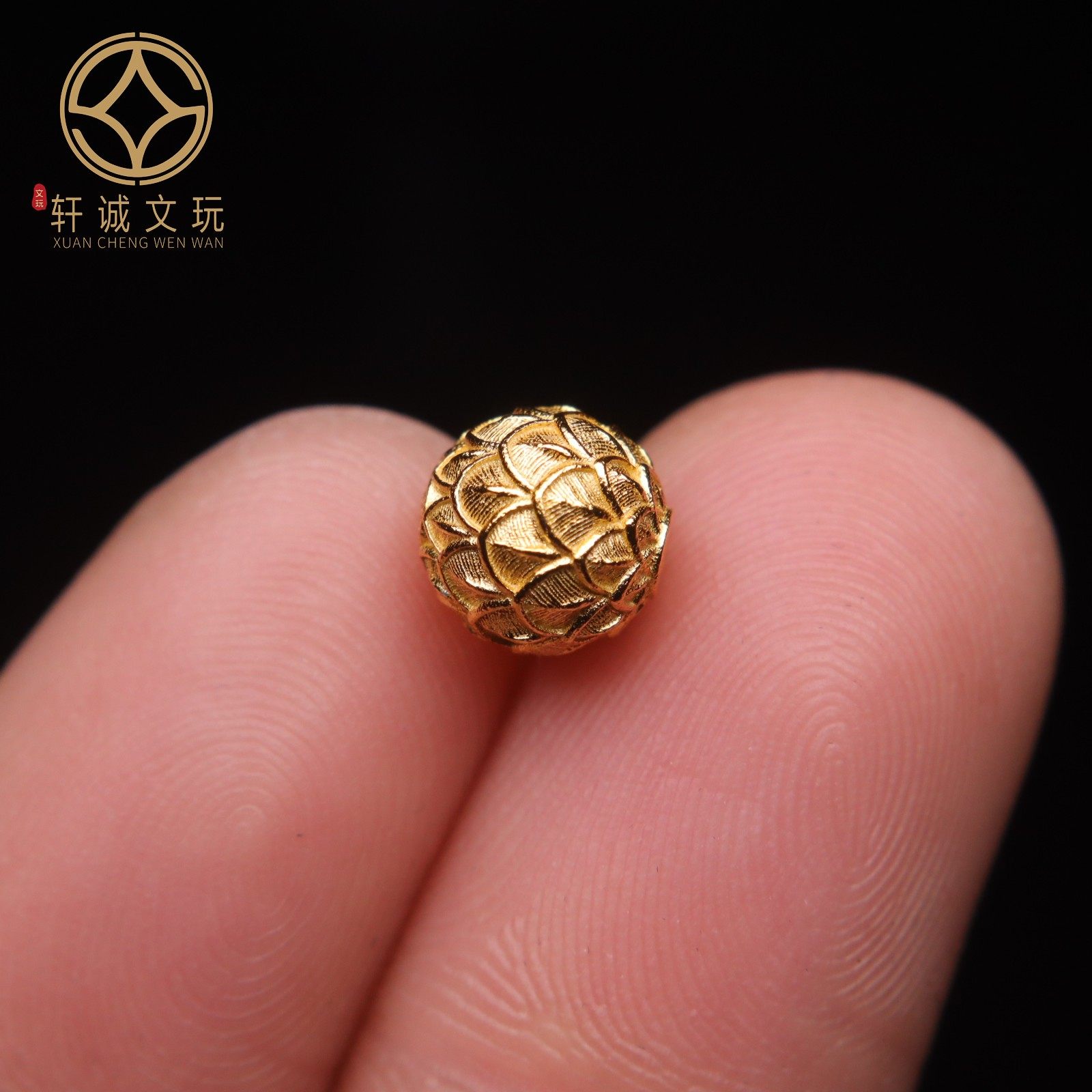 原创足银999龙鳞纹珠顶腰珠隔珠菩提手串手工串珠编绳diy文玩配饰,淘宝优惠券,粉丝福利购,淘宝优惠卷