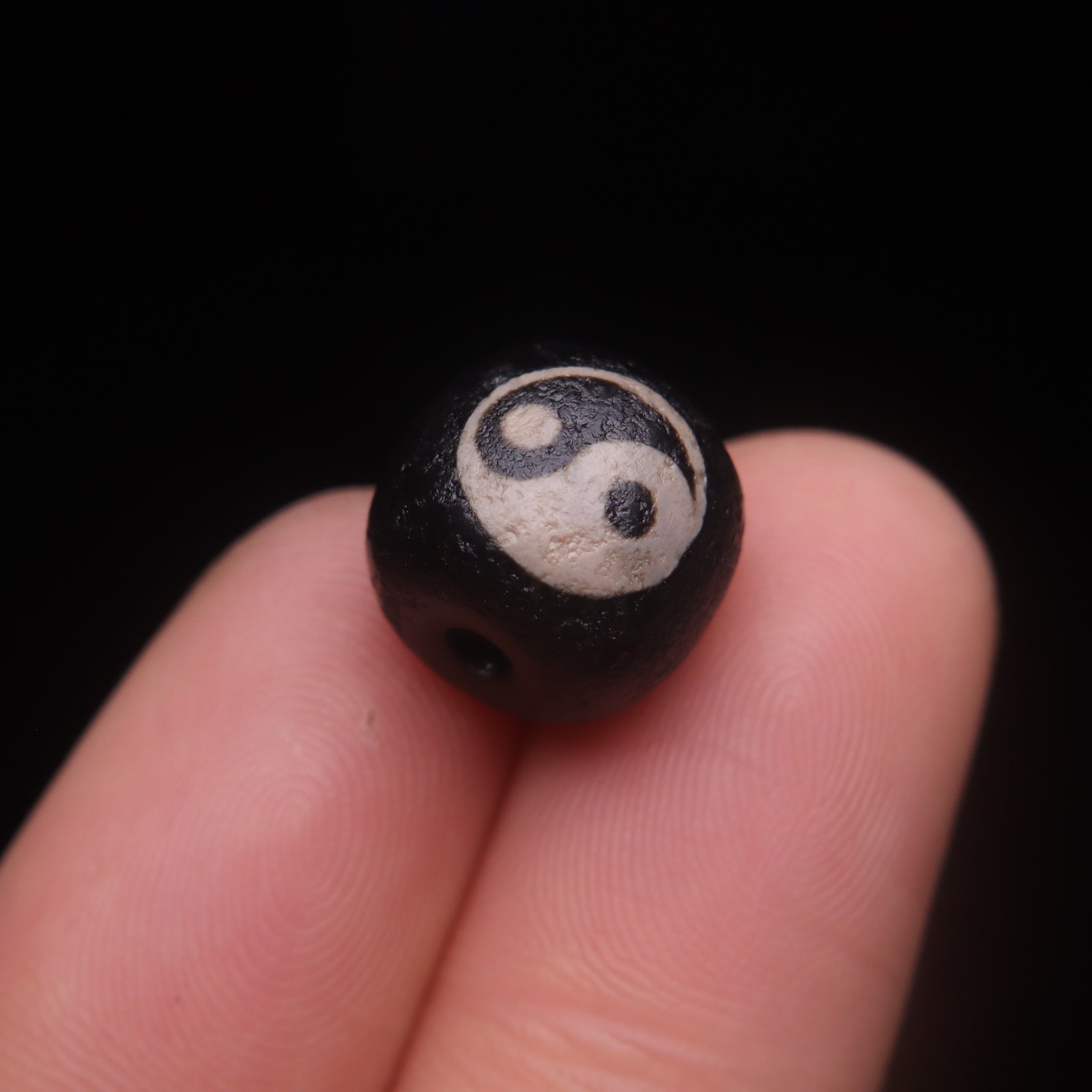 原创天珠配件天然玛瑙双面太极黑白珠圆珠散珠DIY文玩配饰珠配件,淘宝优惠券,粉丝福利购,淘宝优惠卷