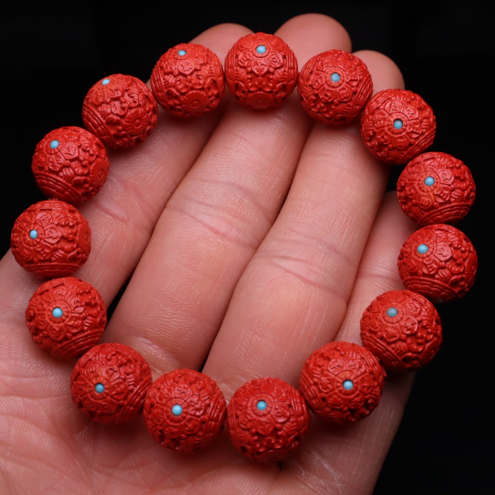 朱砂散珠天然原矿六字真言镶嵌花珠单颗珠子串珠纯帝王砂手串配件,淘宝优惠券,粉丝福利购,淘宝优惠卷
