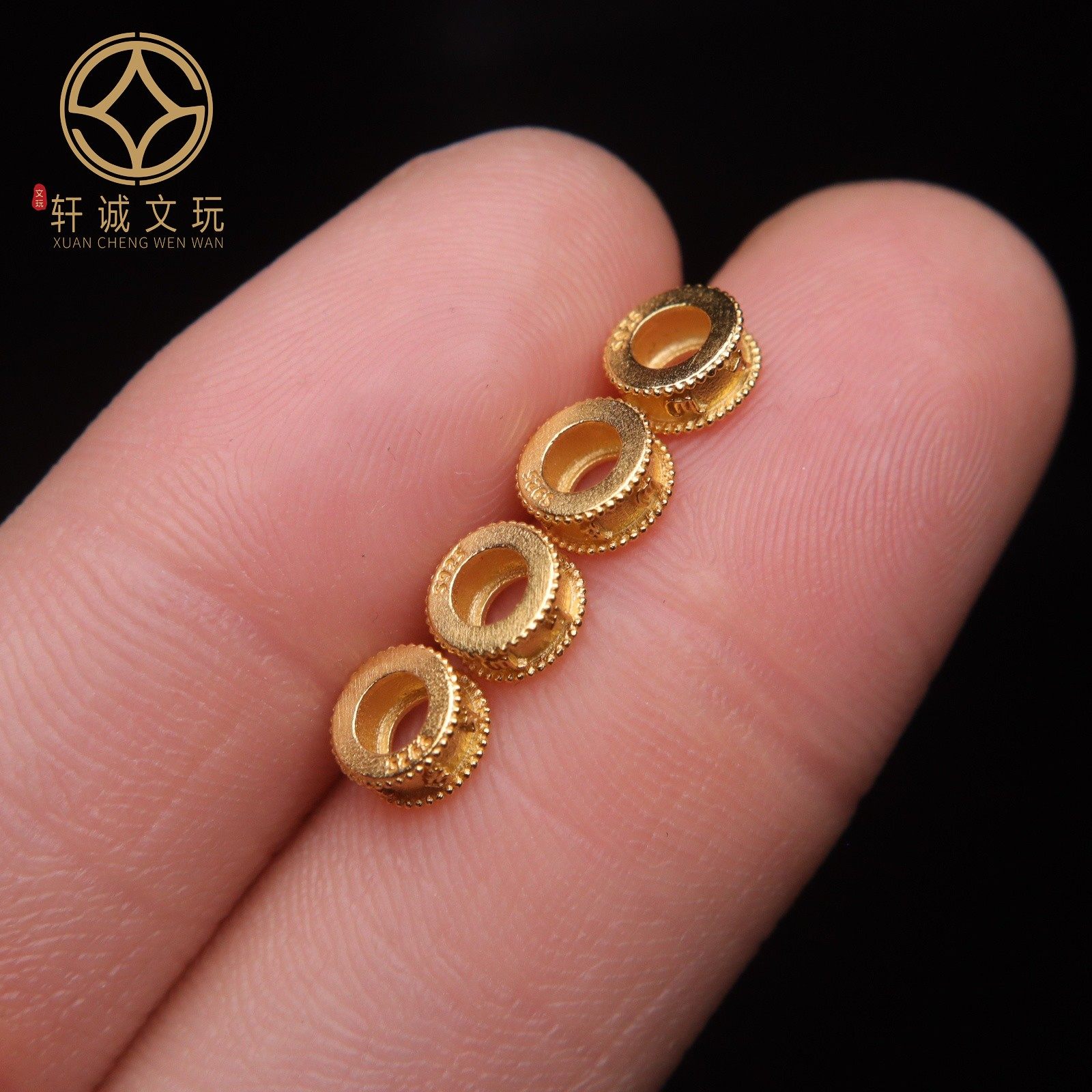 原创纯银925镀金六字真言大孔隔片垫片隔珠长串串珠diy文玩配饰,淘宝优惠券,粉丝福利购,淘宝优惠卷