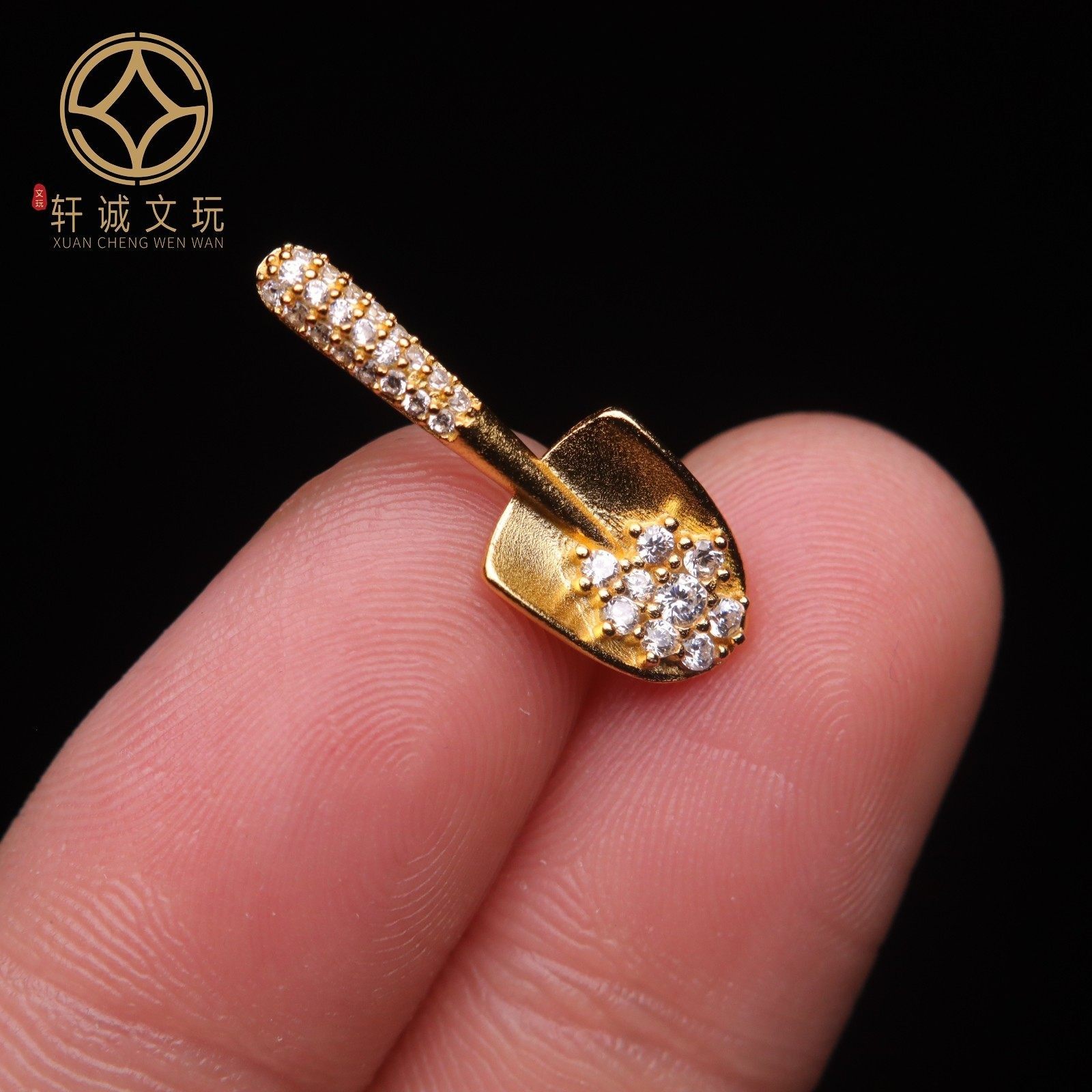 原创925银镀金金铲铲卡子吊坠腰珠隔珠手工串珠diy文玩配饰配件,淘宝优惠券,粉丝福利购,淘宝优惠卷