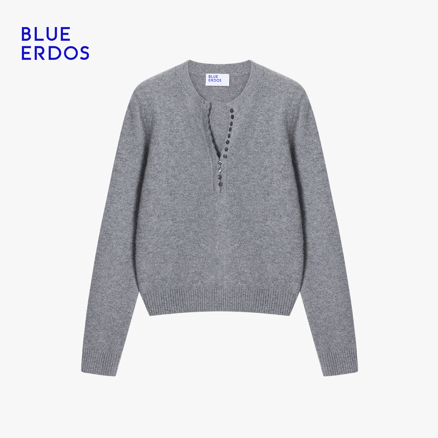 【明星同款】BLUE ERDOS冬季新格雷系山羊绒混纺半开圆领羊绒衫,淘宝优惠券,粉丝福利购,淘宝优惠卷
