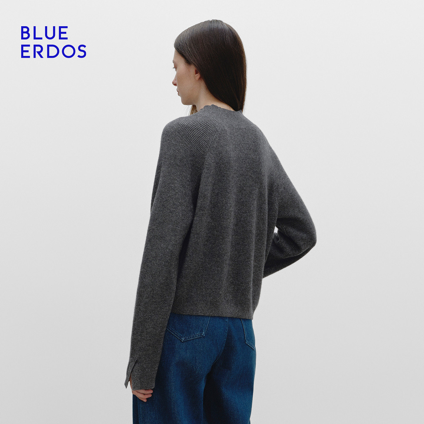 BLUE ERDOS 冬季新品简约休闲羊毛羊绒半高领女针织衫B256A0728,淘宝优惠券,粉丝福利购,淘宝优惠卷