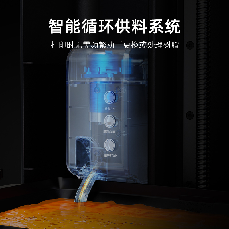 创想三维光固化3D打印机Halot-Mage Pro 170mm/h速打高精度手办工业模型打印智能空气净化-图3