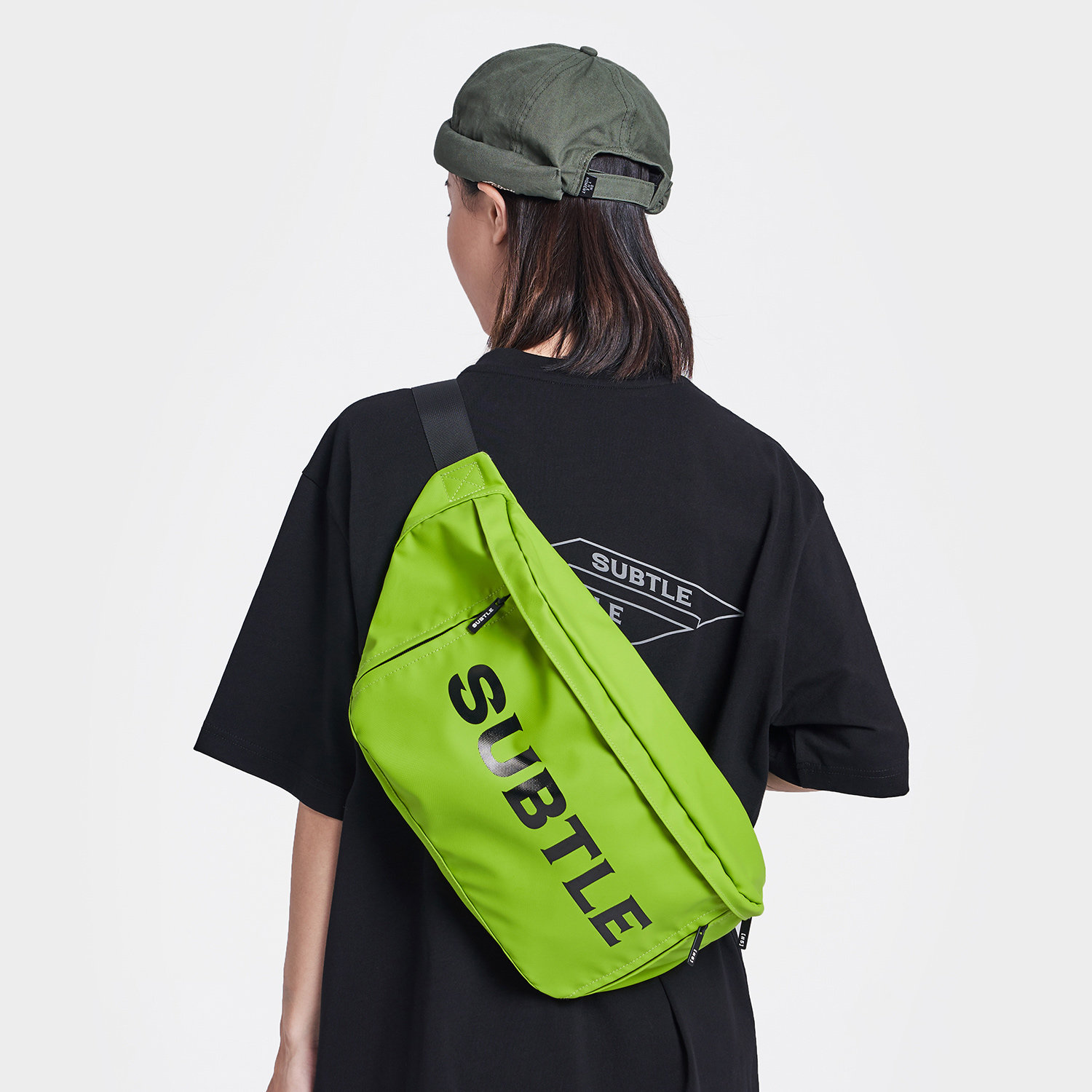 subtle panther胸包潮牌男女斜挎包 subtle男士包袋