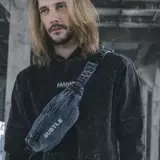 SUBTLE Джинсовая нагрудная сумка на одно плечо, трендовая мужская сумка через плечо, небольшая сумка, поясная сумка для отдыха