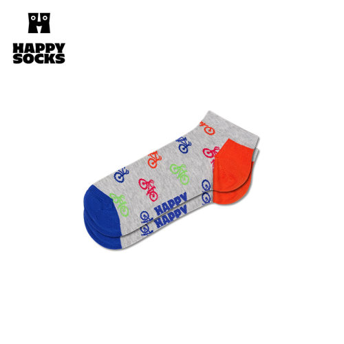 【春秋款】Happy Socks潮牌时尚多巴胺短袜个性百搭小众踝袜子 - 图0