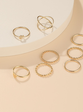 多层开口麻花戒指戒指其他