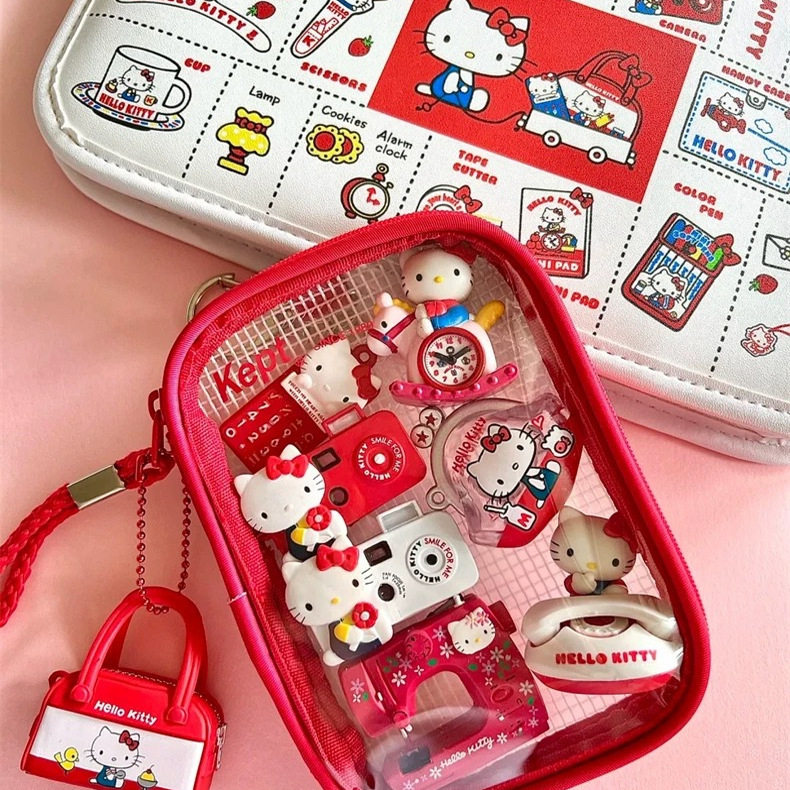 Kitty猫50周年复古公仔挂件仿真相机缝纫机kt猫食玩玩具书包吊饰,淘宝优惠券,粉丝福利购,淘宝优惠卷