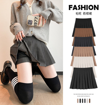 Dark Grey Plexu Skirt Woman High Waist Display Slim Spring Autumn 2023 New Wow Autumn Winter Half Body Dress Jk Short Skirt A