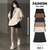 Black Suit Thyme Skirt Woman Summer Halfbody Dress 2023 New Small Sub a Skirt High Waist Display Slim Jk Short Skirt