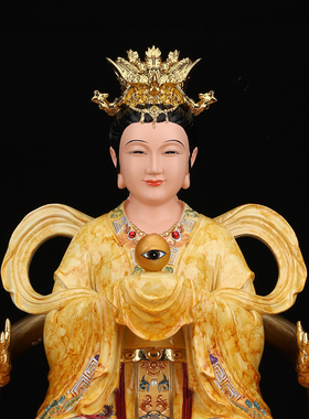 眼光娘娘像体真身家用供奉眼光圣母明目元君神像居家摆件树脂雕像