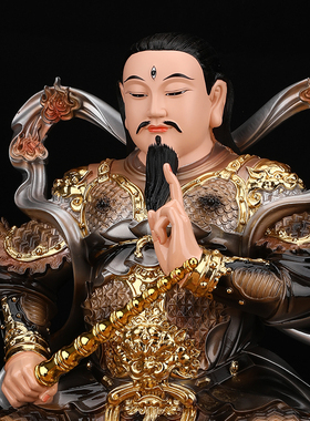 九天应元雷声普化天尊神像雷神雷祖佛像树脂家用供奉像体真身摆件