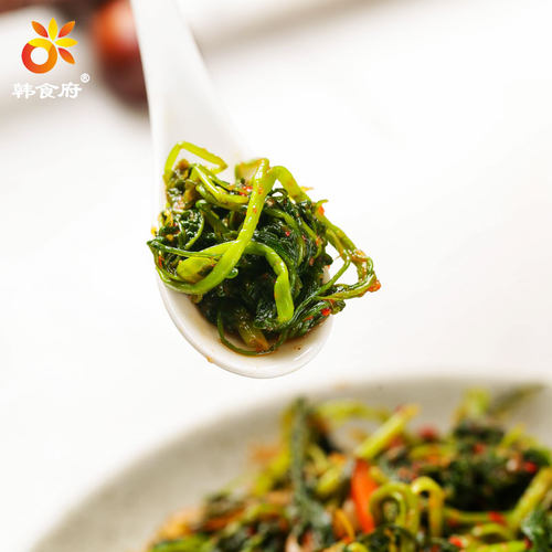 韩食府樱菜咸菜 东北特产腌制泡菜 韩式下饭咸菜朝鲜族小咸菜350g - 图2