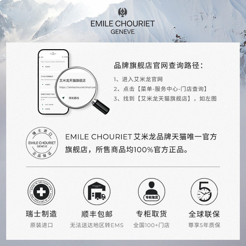 【会员优价】艾米龙Emile Chouriet当代奢华满钻瑞士机械女士手 - 图3