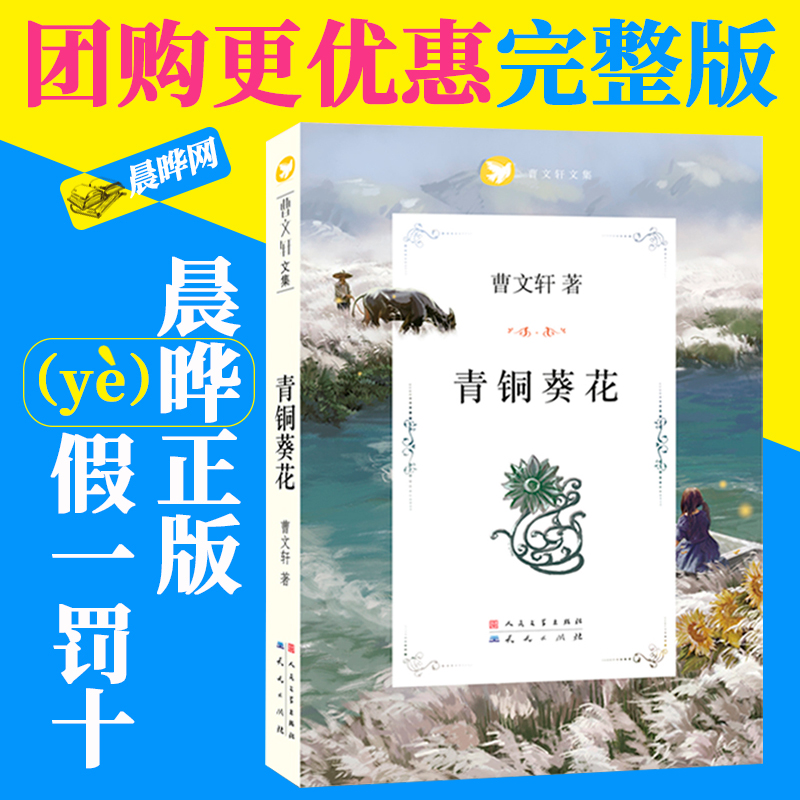 【晨晔网】青铜葵花正版曹文轩/儿童文学青少年版小学生三四五六年级课外书10-12-15岁阅读曹文轩小说读物 天天人民文学出版社