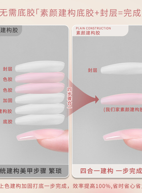素颜建构底胶美甲四合一建构甲油