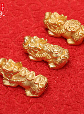 豫都精工古法金沙金配饰弯管