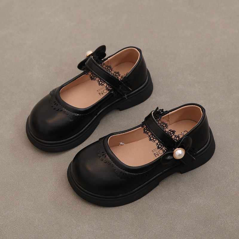 女童英伦皮鞋2024春秋新款童鞋小女孩公主鞋女宝浅口豆豆鞋洋气单,淘宝优惠券,粉丝福利购,淘宝优惠卷