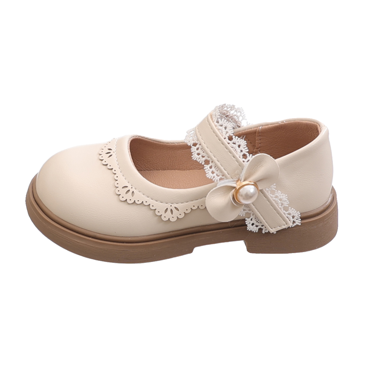 女童英伦皮鞋2024春秋新款童鞋小女孩公主鞋女宝浅口豆豆鞋洋气单,淘宝优惠券,粉丝福利购,淘宝优惠卷