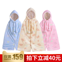 Baby cloak out for newborn cloak baby cloak thickened autumn and winter money 0-3-year-old 1 male and female baby
