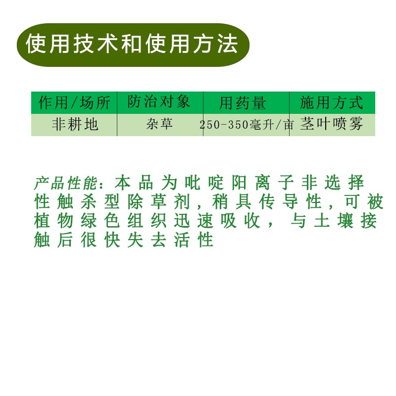 红太阳一颗星20%敌草快二氯盐敌草怏快速强力灭草药一扫光除草剂-图2