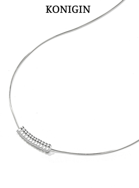 925纯银不规则碎银子项链女