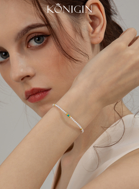 极细近圆淡水珍珠手链女