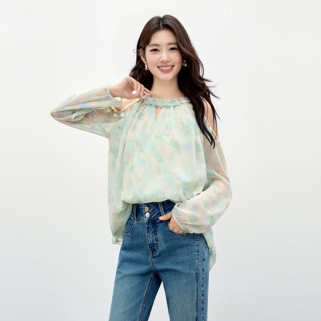 ເສື້ອ chiffon ຄົນອັບເດດ: ແບບສະບາຍໆ Qiushui Yiren