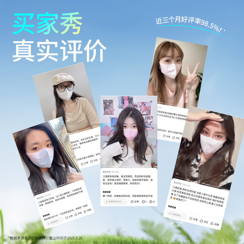 袋鼠医生一次性防晒口罩日抛独立装成人夏季护眼角遮阳款防紫外线