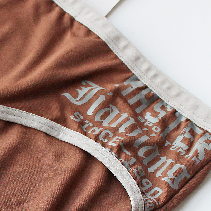 健将内裤三角内裤细边竹浆纤维男士三角裤头纯色青年运动窄边裤衩 - 图2