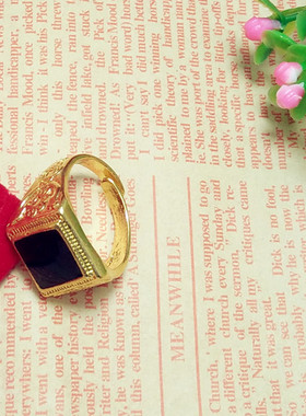 活口男女合金欧美戒指仿宝石道具