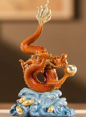 朱炳仁铜黄铜装饰中式书房摆件