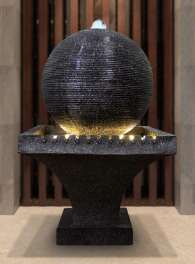 欧式风门厅开业送礼布景流水摆件