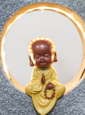 中式风田园禅意喷泉景观装饰品